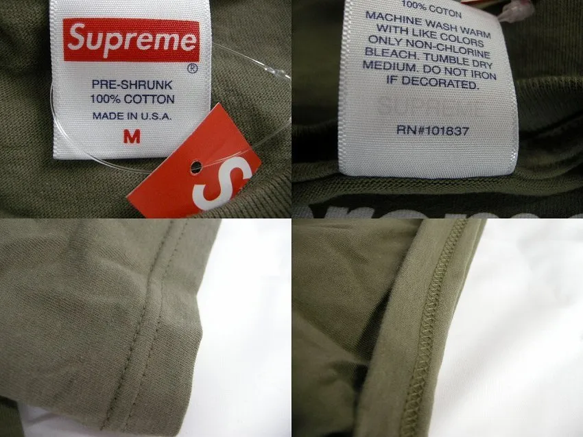 Supreme  |20AW ◆Size M◆Supreme Cross Box Logo Tee T-Shirts Light Olive