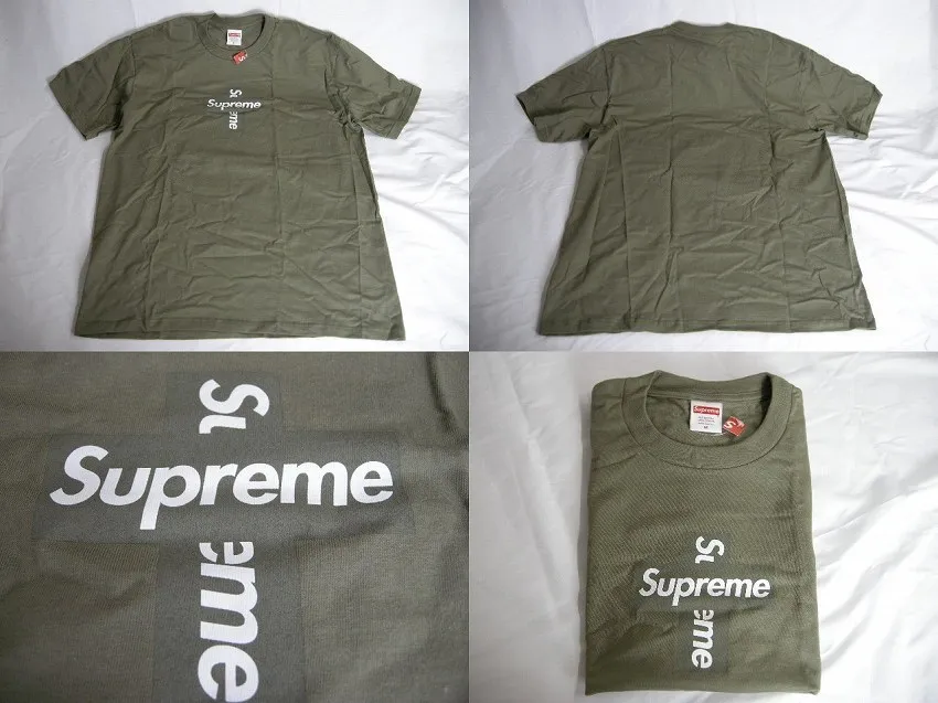 Supreme  |20AW ◆Size M◆Supreme Cross Box Logo Tee T-Shirts Light Olive