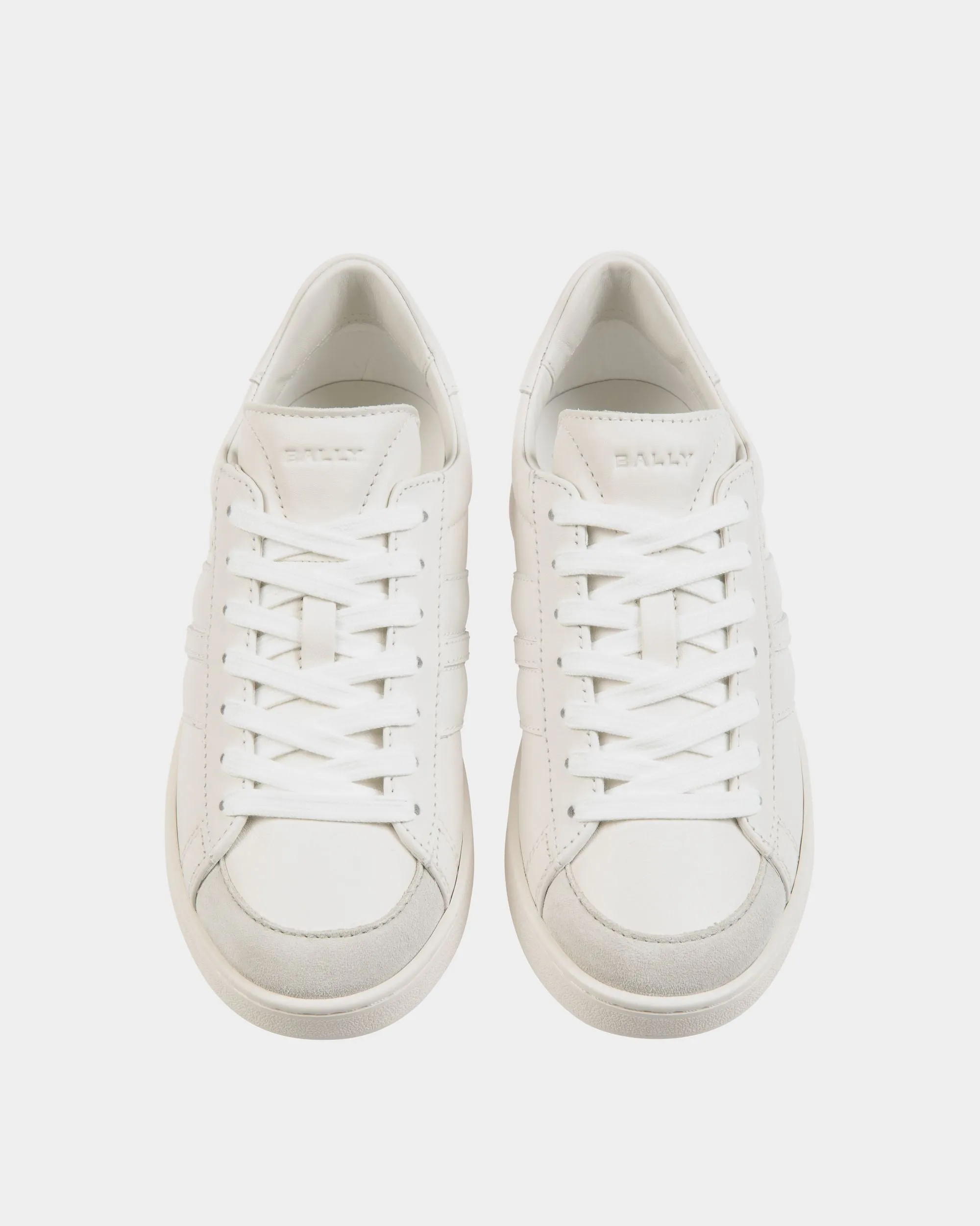 Tennis Sneaker In White Leather 