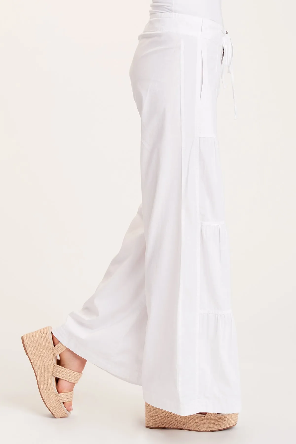 Terraced Wide Leg Pant