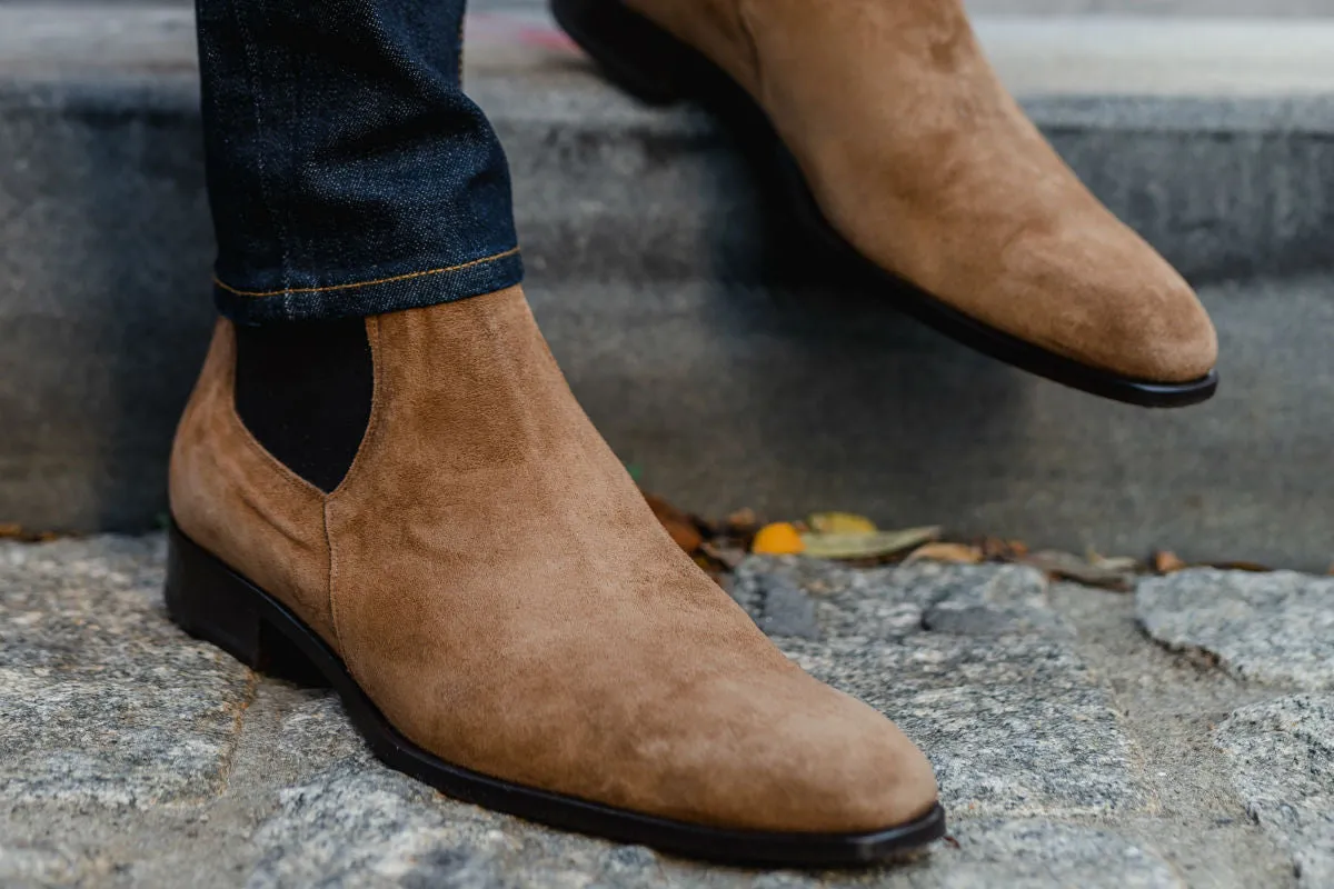 The Wayne Low-Cut Chelsea Boot - Martora Suede