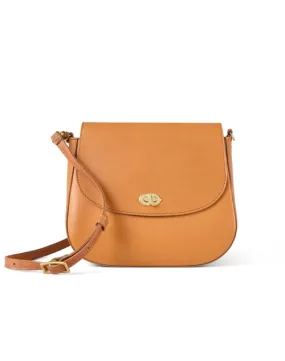 Turnlock Louis Tan Crossbody Bag