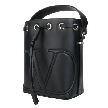 Valentino Garavani Valentino Small VLOGO Bucket Bag Black -23%