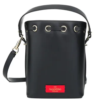 Valentino Garavani Valentino Small VLOGO Bucket Bag Black -23%