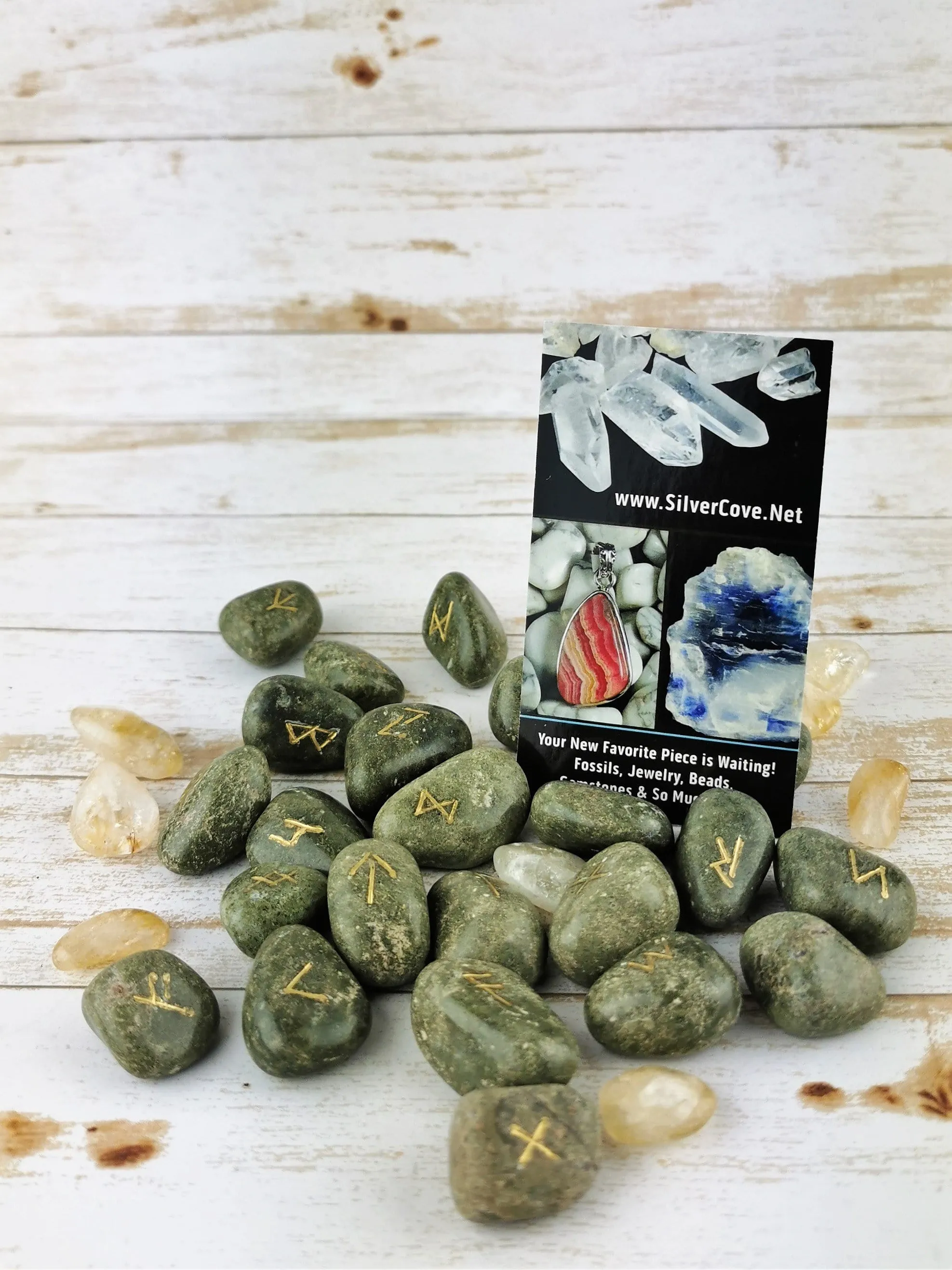 Vesuvianite Rune Stones