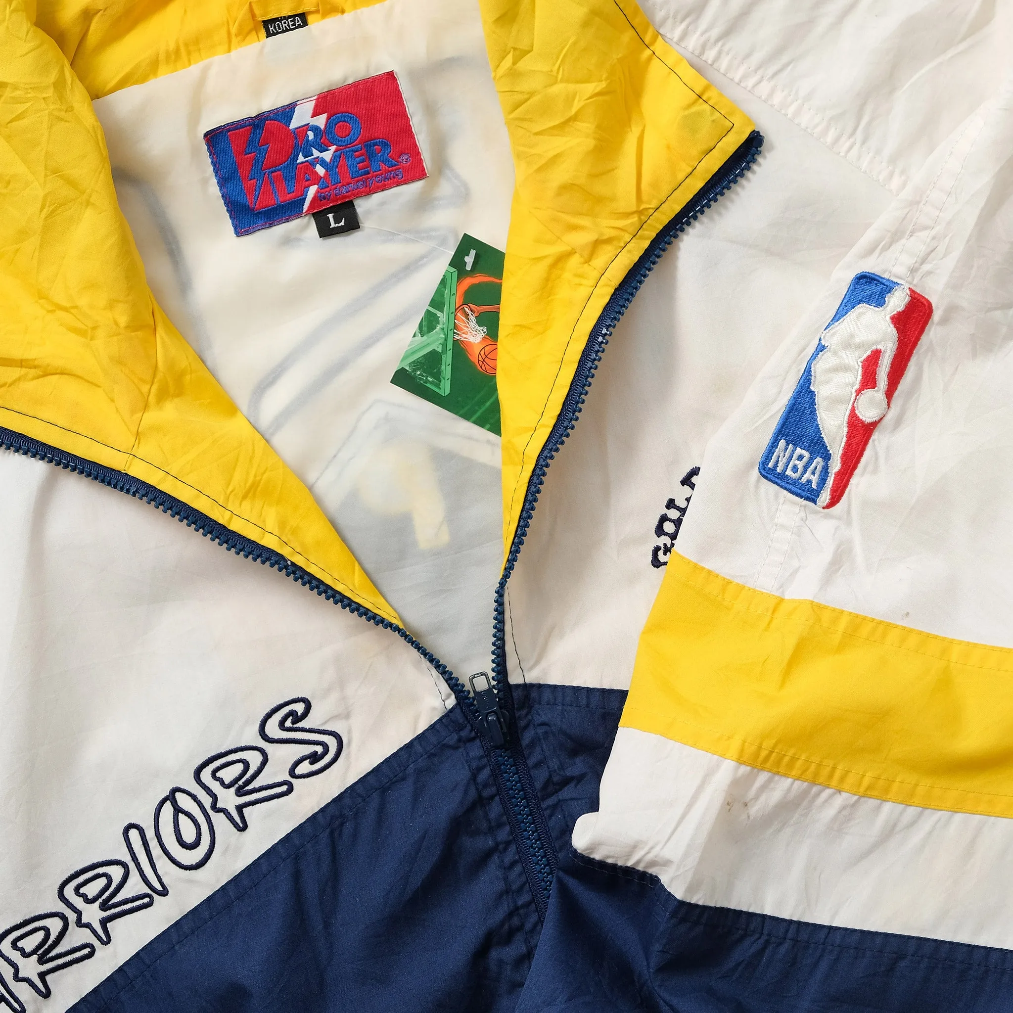 Vintage Golden State Warriors Light Jacket Large