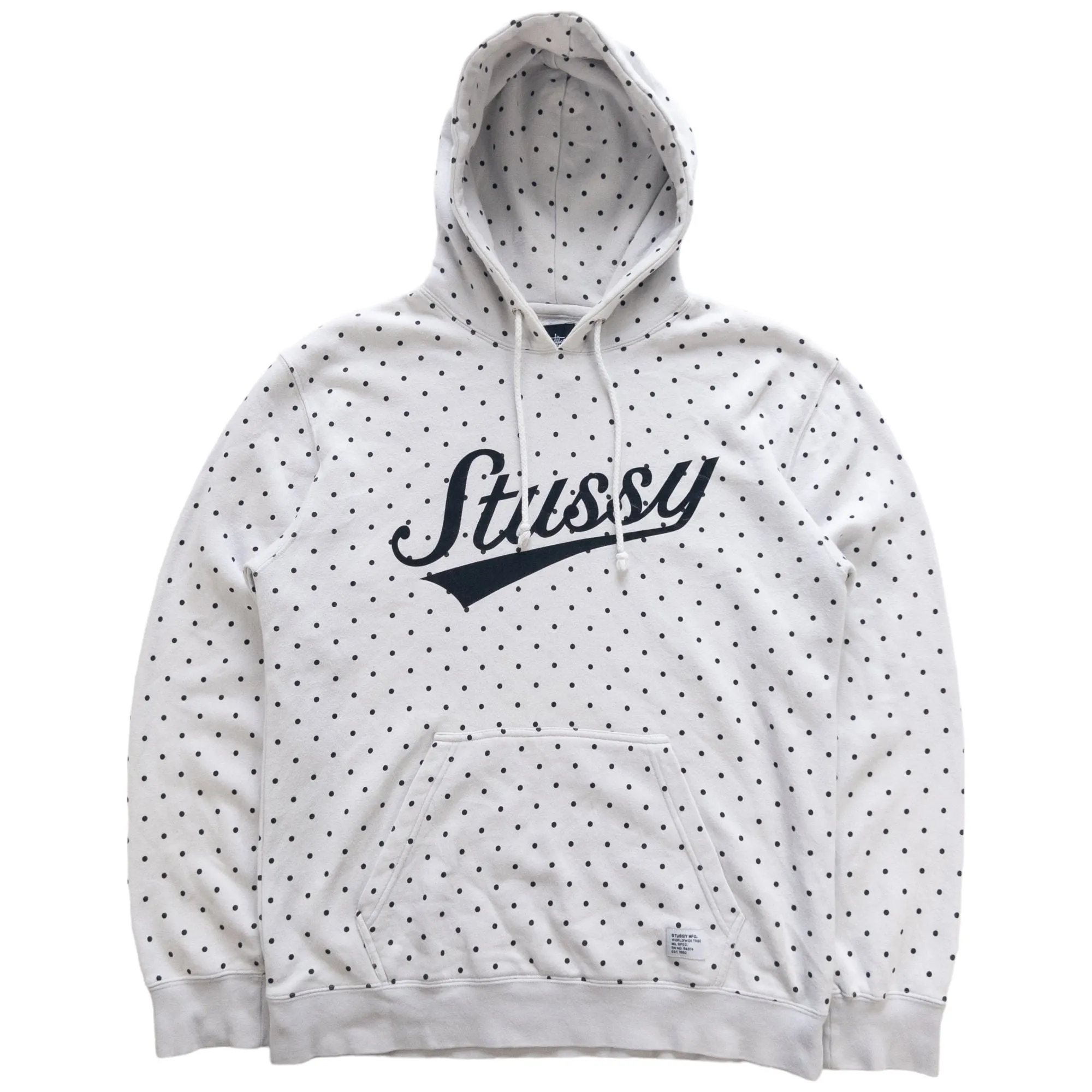 Vintage Stussy Polka Dot Hoodie Size M