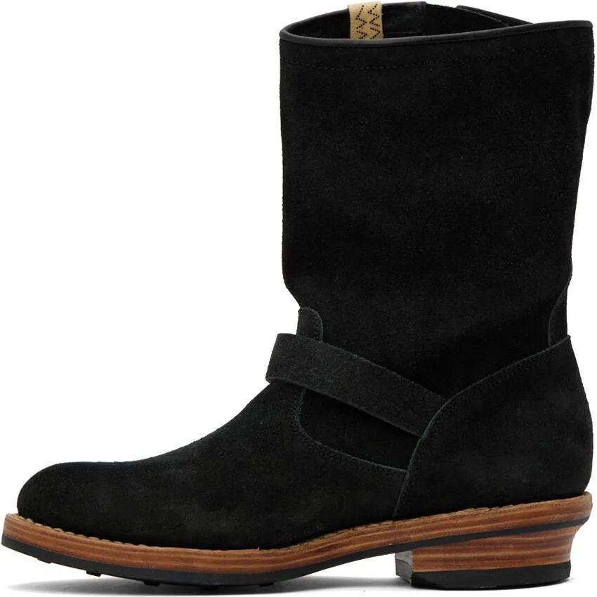 Visvim Black 'T.W.O BOOTS-Folk' Chelsea Boots