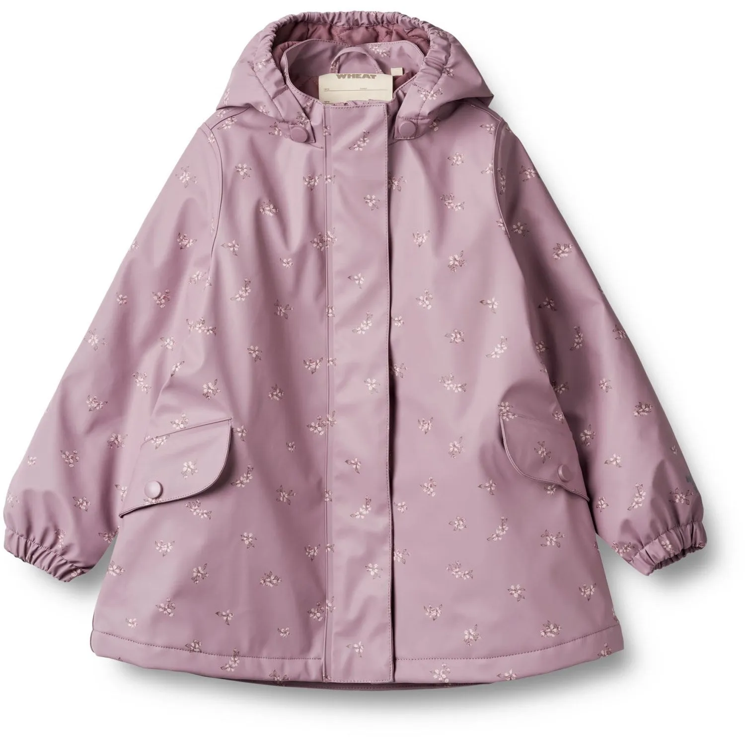 Wheat Soft Lilac Flowers Thermo Rain Jacket Rika