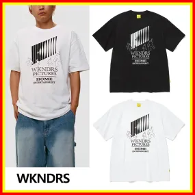 WKNDRS  |Street Style Plain Cotton Short Sleeves Logo T-Shirts