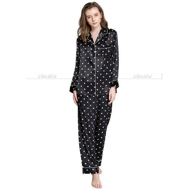 Women Polka Dots Pajama Set