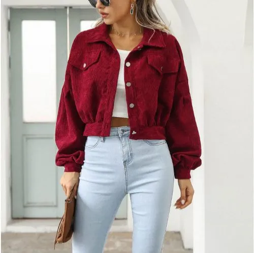 Women's Casual Streetwear Solid Color Single Breasted Coat Casual Jacket