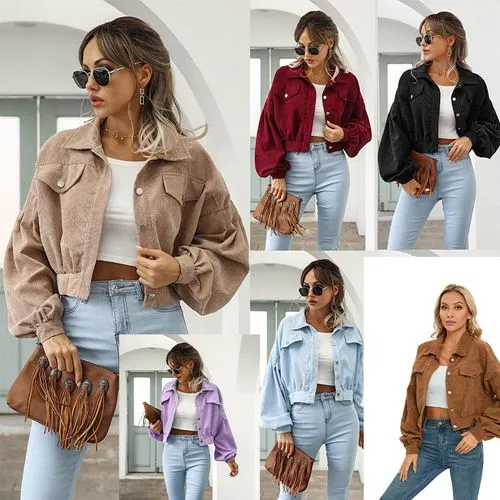 Women's Casual Streetwear Solid Color Single Breasted Coat Casual Jacket