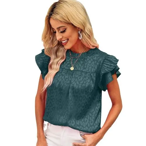 Women's T-shirt Short Sleeve T-Shirts Streetwear Leopard