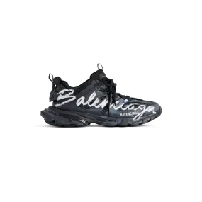      Women's Track Signature Sneaker in Black/white 