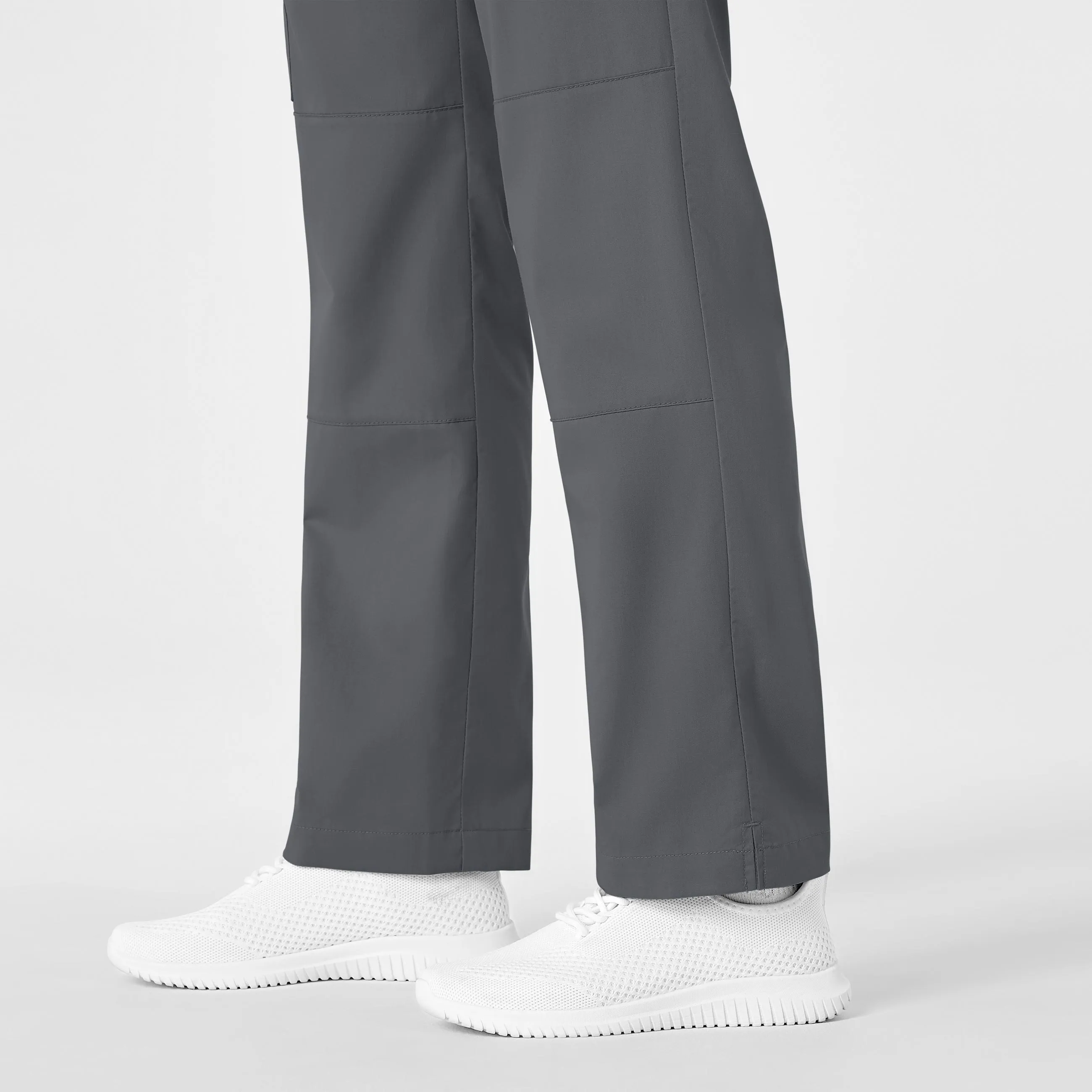 WonderWORK Women's Straight Leg Cargo Scrub Pant - Pewter