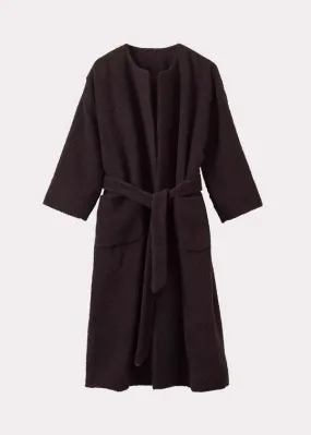 Wool Blanket Coat - Chocolate