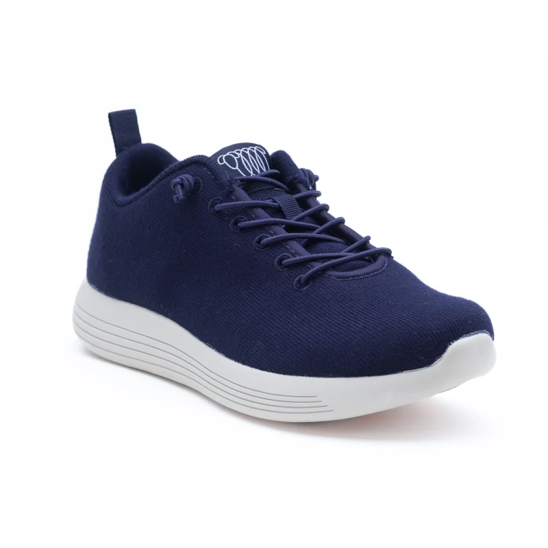 Woolloomooloo Cheviot Wool Sneaker – Navy