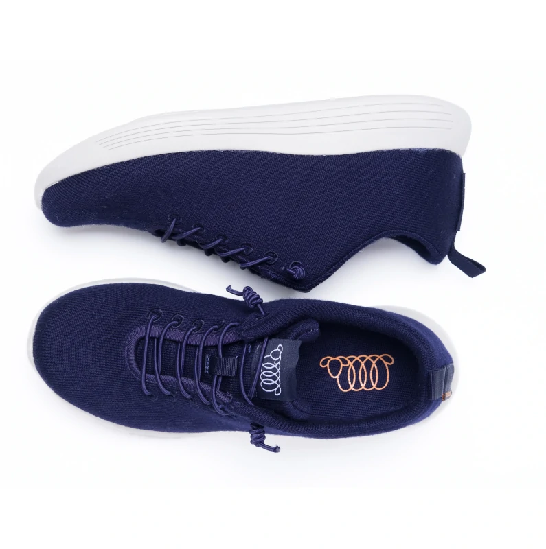 Woolloomooloo Cheviot Wool Sneaker – Navy