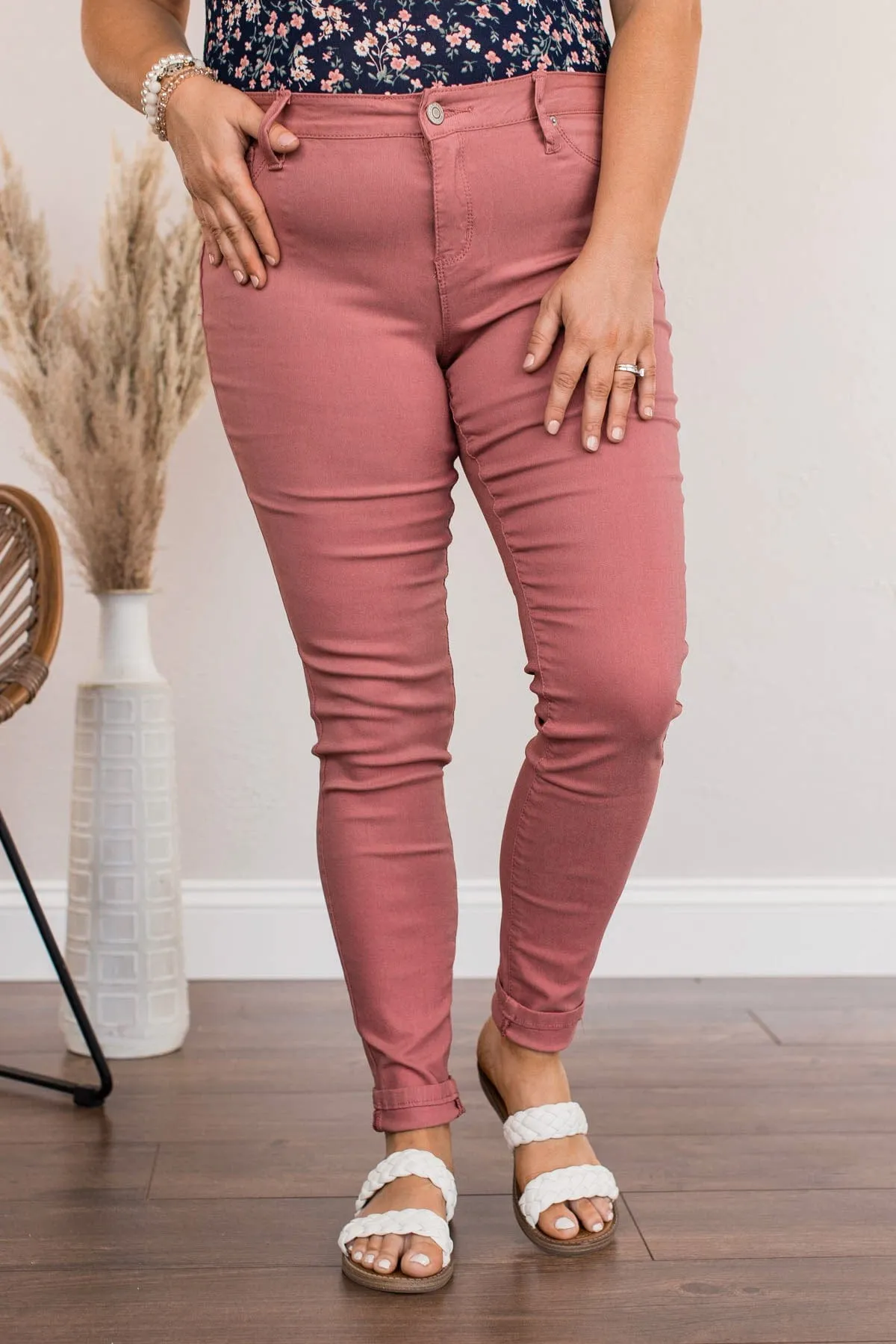 YMI Mid-Rise Jeggings- Rosaline Wash