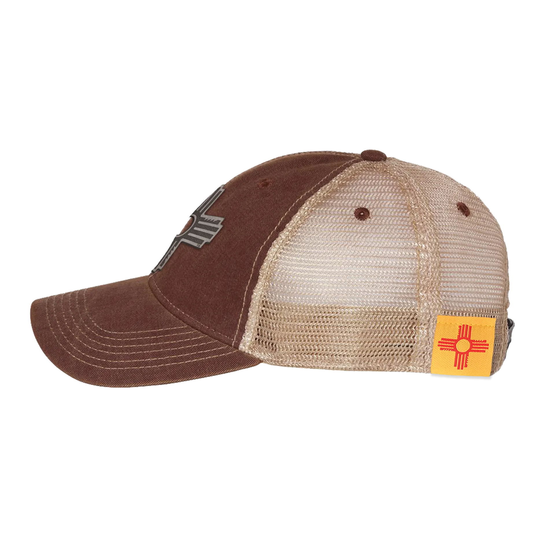 Zia Leather Patch Trucker Hat